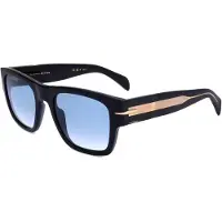 David Beckham Zonnebril - - DB 7000/S BOLD BLACK - Zwart - Vierkante kunststof montuur - 52/20/145