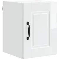 vidaXL Wandkast PORTO Hoogglans wit 30 x 31 x 40 cm Bewerkt hout