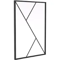 Vente-unique Asymmetrisch atelierraam van gepoedercoat aluminium - B90 x H130 - FAZENDA
