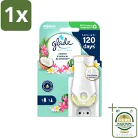 Glade 1 x - Houder Elektrische Olie - Exotic Tropical Blossoms - Zonder Navulling- Luchtverfrisser - Geurverspreiding - Bewegingssensor - Automatische Geur - Frisse Geur