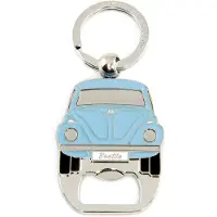 Brisa VW Collection - Volkswagen sleutelhanger-ring sleutelaccessoire met bierflesopener in Kever-design (Helllau)