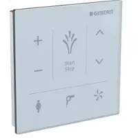 Geberit Wand bedieningspaneel voor AquaClean 87x93x10 cm Mera glas wit