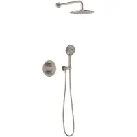 May Thermostatische Inbouwdoucheset Wandarm Inbouw Geborsteld Nickel Pvd