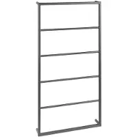 Sapho Ska Wandgemonteerde handdoekhouder 60x115x10cm, mat zwart