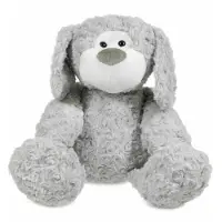 Funnies Knuffel Hond Grijs 45cm - Zachte Knuffel voor Kinderen - Grote Pluche Knuffel - Knuffelspeelgoed voor Baby & Peuter - Cadeau voor Jongens & Meisjes