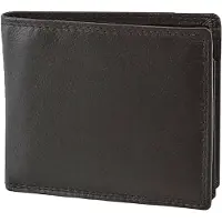 Houtkamp Compacte Leren Heren Billfold Portemonnee – Met Muntgeldvak & Flapje – 7 Pasjes – Echt Leer – Bruin