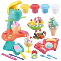 Playgo kleiset ijsjes boetseerklei met accessoires - 4 potjes.