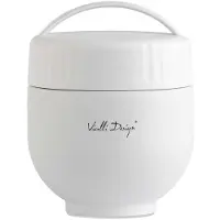 Vialli Design Fuori Thermos Maaltijd 680ml Wit met Bakje en Pelel