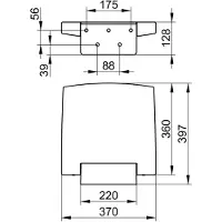 Keuco Plan - Douchezitting, opklapbaar, zwart/chroom 14983010037