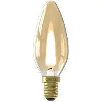 Calex E14 LED Kaarslamp Goud | 1W 15Lm 1600K | 220-240V 816 B35