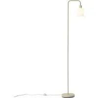QAZQA Scandinavische vloerlamp beige met wit glas - Wisp