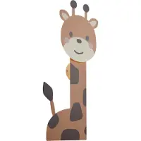 QAZQA Kinderwandlamp bruin incl. LED 3-staps dimbaar - Gigi de Giraffe