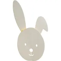 QAZQA Kinderwandlamp beige incl. LED 3-staps dimbaar - Benny the Bunny