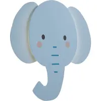 QAZQA Kinder wandlamp blauw incl. LED 3-staps dimbaar - Ellie the Elephant