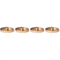Novaliv 4x kaarsenhouders 6cm metalen stokkaarsen tafelkaarsen goud Adventskrans kaarsenbord kandelaar kersttafeldecoratie scandic chic stokkaarsenhouder kaarsenhouder kaarsspeld