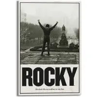 Reinders Schilderij Rocky - filmposter - 90 x 60 - Hout -