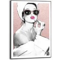Reinders Schilderij Lipstick Beauty - 70 x 50 - Hout -