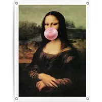 Reinders Tuinposter Mona Lisa - bubblegum - 80 x 60 - Canvas -