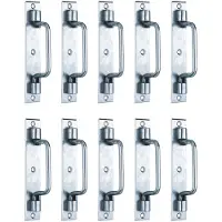 Alberts 864583 poortgreep | type St. Etienne | elektrolytisch blauw verzinkt | 160 x 30 mm | Set van 10
