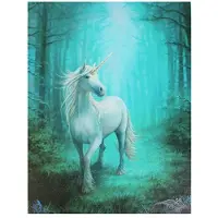 Anne Stokes Canvas - Forest Unicorn -