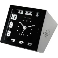 Nextime Square - Tafelklok - Kunststof - Zwart
