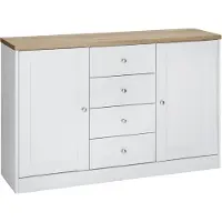 Loft 24 Heide-Dressoir - 2-deurs 4-laden - Wit Eikenlook
