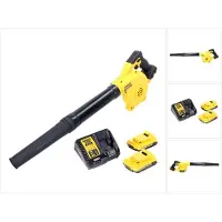 DeWalt DCV 100 D2 accubladblazer / bladblazer 18 V + 2x accu 2.0 Ah + lader