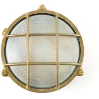 Faro Wandlamp buiten Noray, dimbaar, messing / goud, Messing, Maritiem, Wandlamp buiten