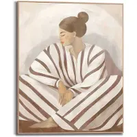 Reinders Schilderij Zen Lady - 50 x 40 - Hout -