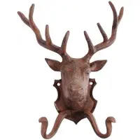 Esschert Design Wandhaak hert - set van 2 stuks