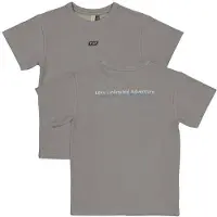 LEVV T-shirt met backprint grijs Jongens Katoen Ronde hals Backprint - maat 152