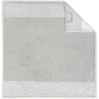 Cawö Keukendoek Two-Tone Platina 50 x 50 cm (set van 4)