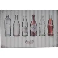 Coca-cola Bottles Evolution Muur Decoratie - Met Reliëf