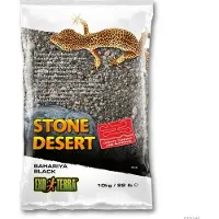 Exo Terra PT3148 substraat Stone Desert Bahariya Black - 10 kg - 42 x 30 x 7 cm