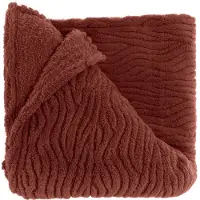 Unique living plaid clio 150x200cm marsala