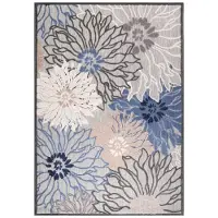 Muratap Binnen en buiten vloerkleed floral outdoor laagpolig tapijt 80x150 cm