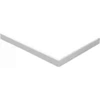 Wiesbaden Voorzetpaneel met poten voor douchebak 140 x 90 x 4 cm glans wit