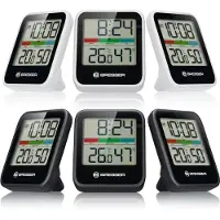 Bresser Station météo Climate Monitor Thermo Hygromètre DCF 7000016 Blanc