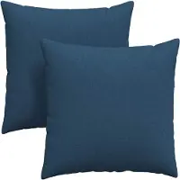 vidaXL Zitkussens 2 pcs Stof Blauw 60 x 60 cm