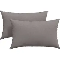 vidaXL Zitkussens 2 pcs Stof Taupe 50 x 30 cm