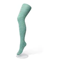 Bonnie Doon Dames Panty met Zebra Print 100 Denier maat L/XL Groen - Uitstekend Draagcomfort - Zebraprint - Dierenprint - Gladde Naden - Perfecte Pasvorm - Malachite Green - BP211902.277