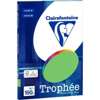Clairefontaine Grasgroen A4 Gekleurd papier 160 grams (50 vel)