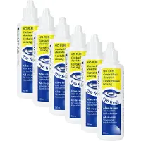 Eye fresh No Rub - Alles-in-één Lenzenvloeistof - 6 x 250 ml - Geen wrijven nodig - voor Zachte contactlenzen - Geschikt voor Gevoelige Ogen