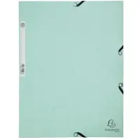 Exacompta AQUAREL - Elastomap in glanskarton 400g/m2 - A4 - Pastelgroen - 55533E