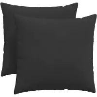 vidaXL Zitkussens 2 pcs Zwart 50 x 50 cm Stof