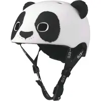 Micro mobility Panda 3D-helm voor buiten met magnetische sluiting en ingebouwd LED-licht, maat S