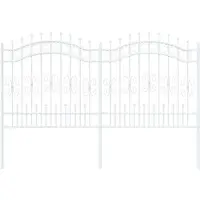 vidaXL Tuinhek KAMPEN 240 x 166 cm Mesh Poedercoated staal Wit