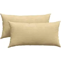vidaXL Zitkussens 2 pcs Grijs Groen 80 x 40 cm Corduroy stof