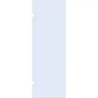 Brauer wand 80 helder glas enkelzijdige uitsparingen