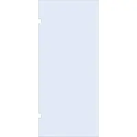 Brauer wand 100 helder glas enkelzijdige uitsparingen